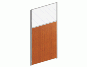 Модуль 1300 мм (глухая часть 80, стекло 48.5) 60х5.8х130