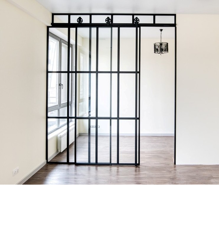 Стеклянные перегородки Лофт межкомнатные