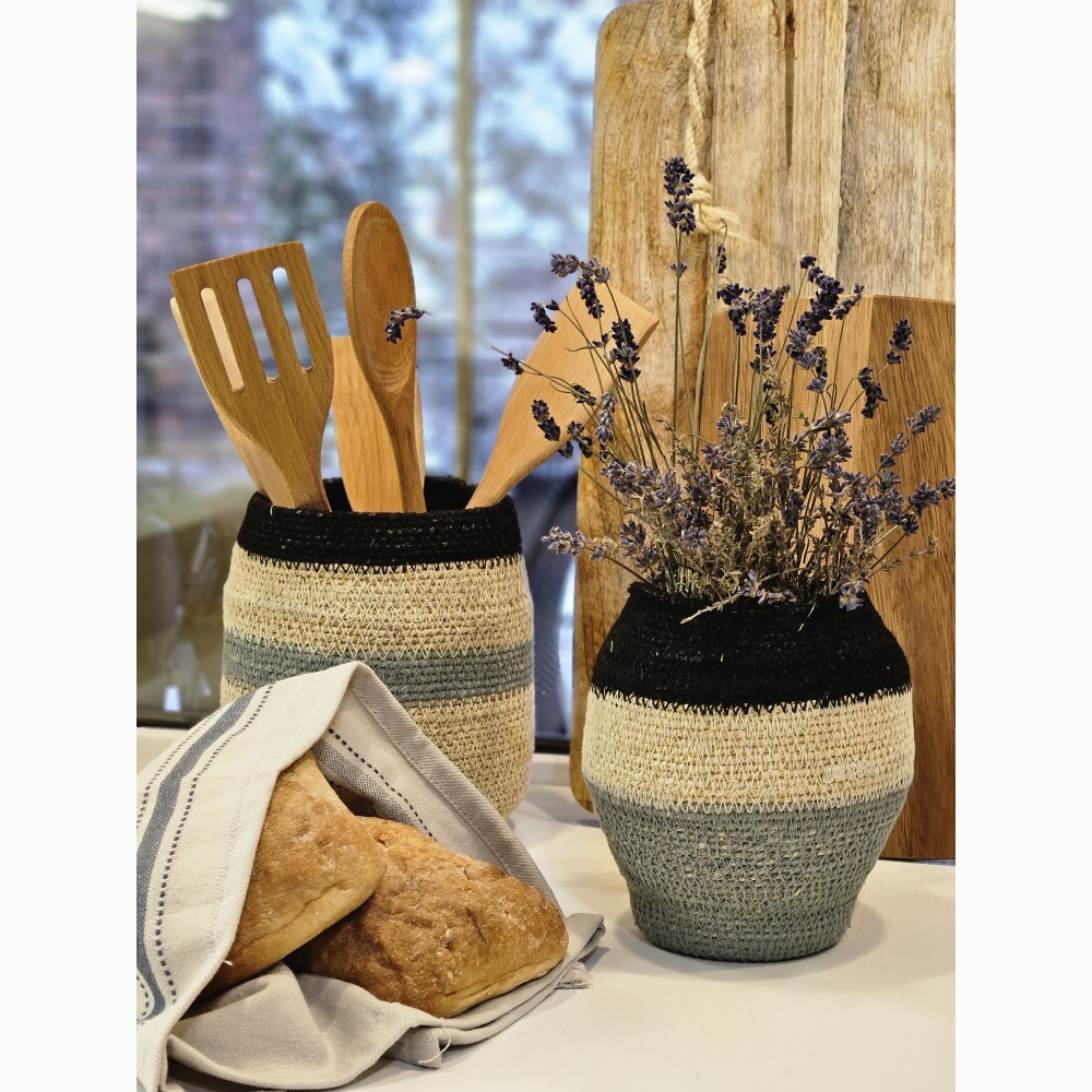 Корзина плетеная «Colored lines» (C)