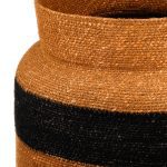 Корзина декоративная с крышкой «Оchre + black»