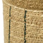 Кашпо плетеное «Black stripe»