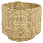 Кашпо плетеное «Red stripe»