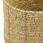 Кашпо плетеное «Red stripe»