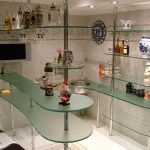 Барная стойка стеклянная