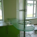 Барная стойка стеклянная