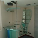 Барная стойка с матовым стекло