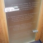 Межкомнатная стеклянная дверь с пескоструйным рисунком
