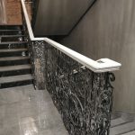 Кованные ограждения для лестниц с узором