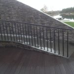 Ограждение металлическое из профильной трубы для улицы