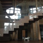 Стеклянные ограждения на точечных крепежах