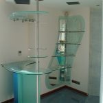 Барная стойка с матовым стекло