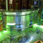 Барная стойка из металла/стекла