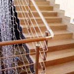 Ограждение из нержавеющей стали с ригелями и поручнем ПВХ