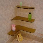 Полка стеклянная для ванной