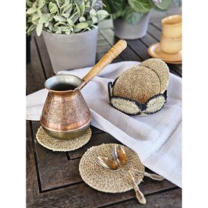 Набор подставок под чашки в коробе «Nature + black»