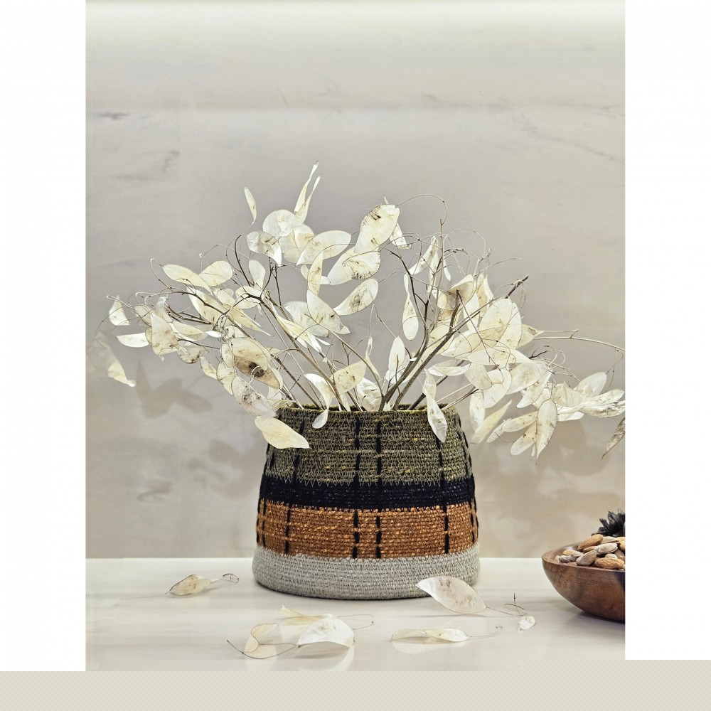 Корзина плетеная «Colored lines» (A)