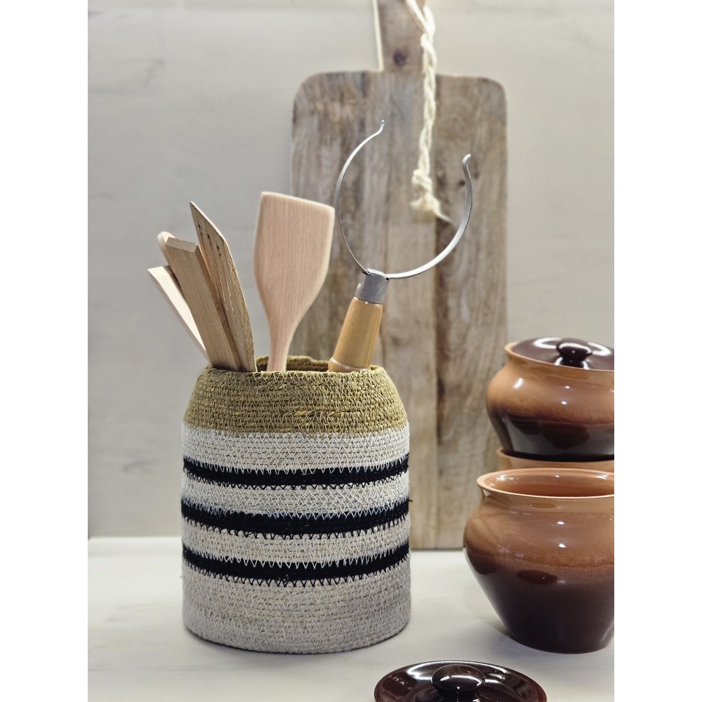 Корзина плетеная «Colored lines» (B)