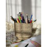 Кашпо плетеное «Red stripe»