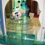 Стеллаж стеклянный