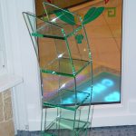 Стеллаж стеклянный