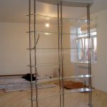 Стеллаж из металла/стекла