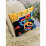 Подушка декоративная «Домики» с наполнителем