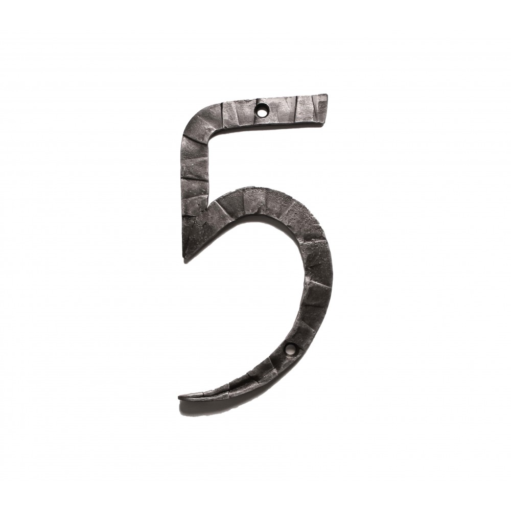 Кованая цифра «5» 15 см