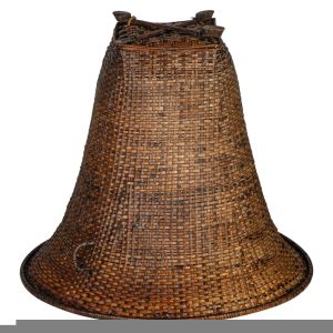 Плетеный абажур