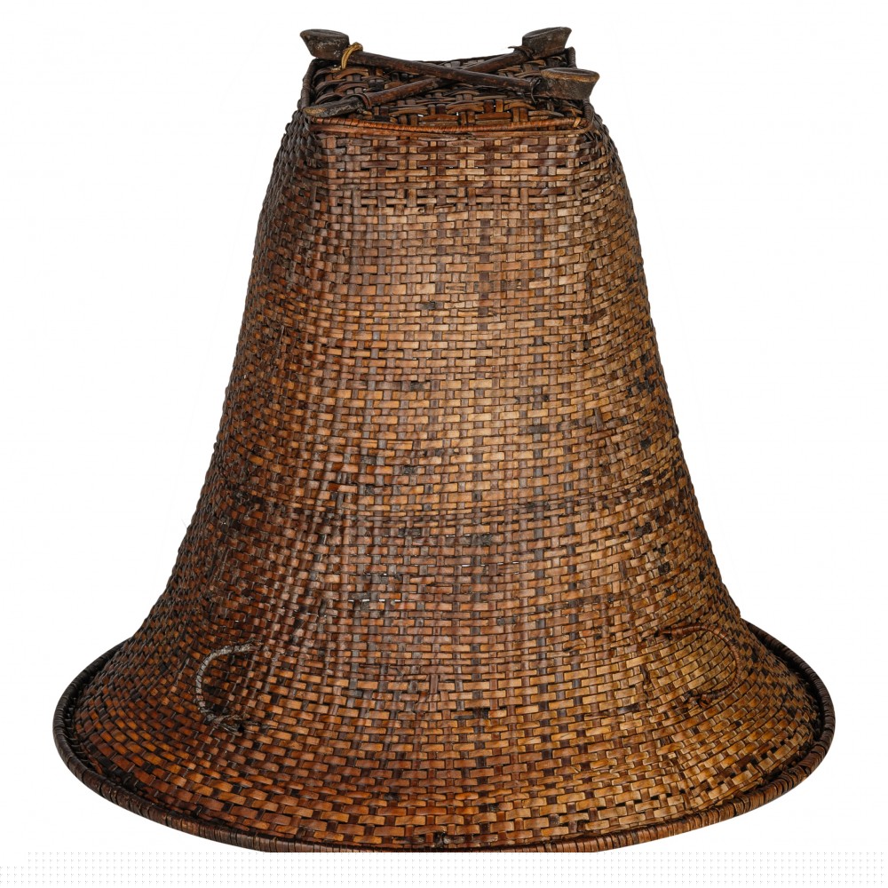 Плетеный абажур