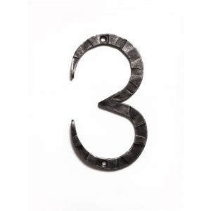 Кованая цифра «3» 15 см