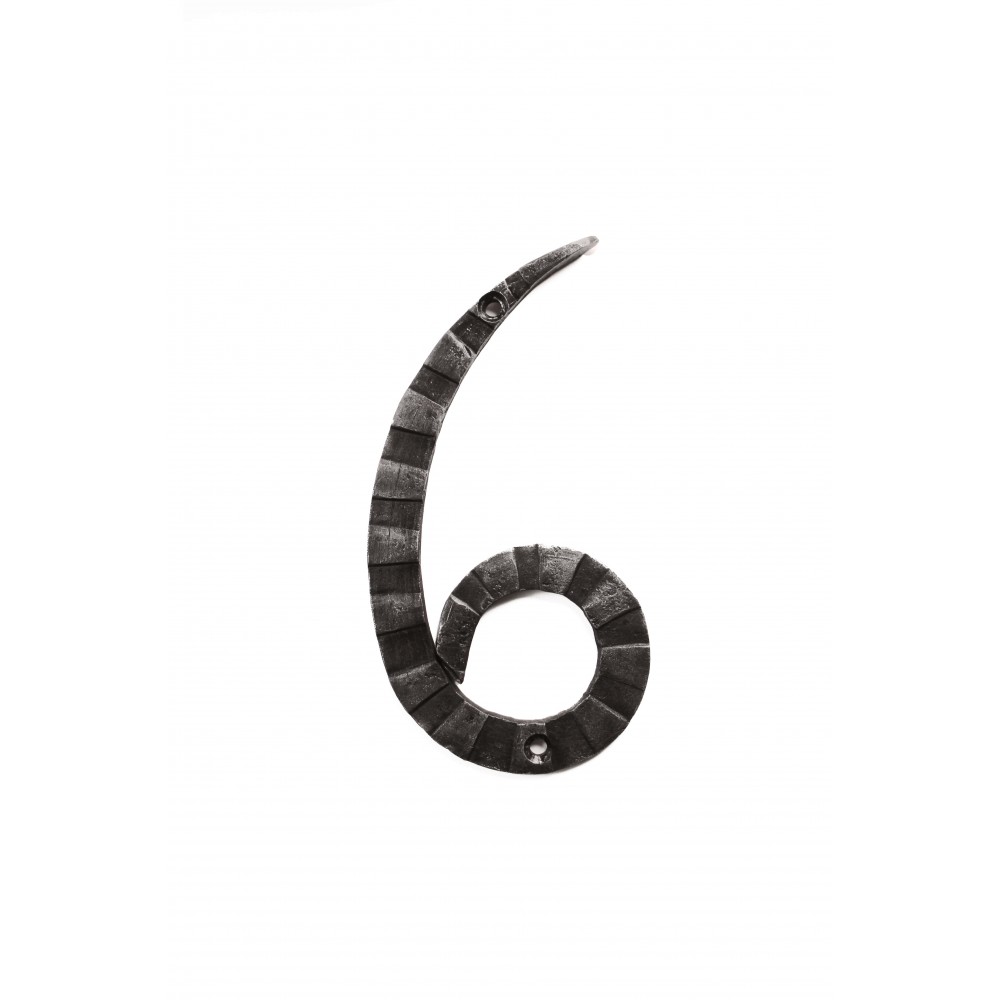 Кованая цифра «6» 15 см