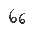 Кованая цифра «6» 20 см