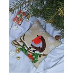 Подушка декоративная «Снегирь» с наполнителем