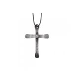 Кулон кованый на шнурке «Крест»